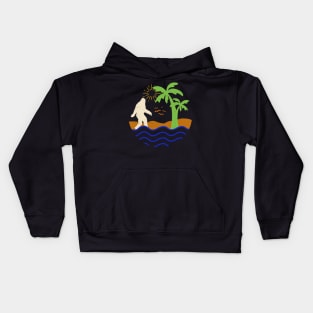 Bigfoot Summer Vacation Kids Hoodie